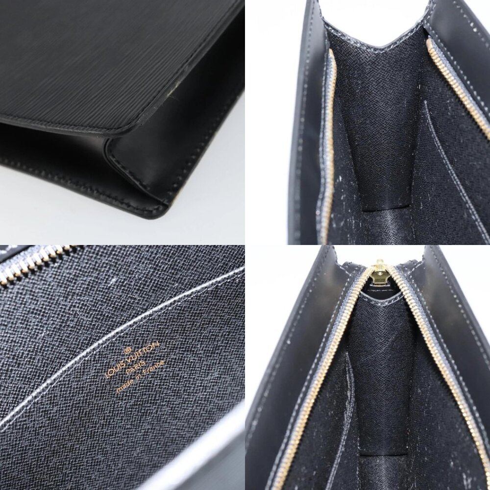 LOUIS VUITTON Epi Pochette Homme Clutch Bag Black Noir M52522 LV Auth ep11385 - Picture 16 of 16